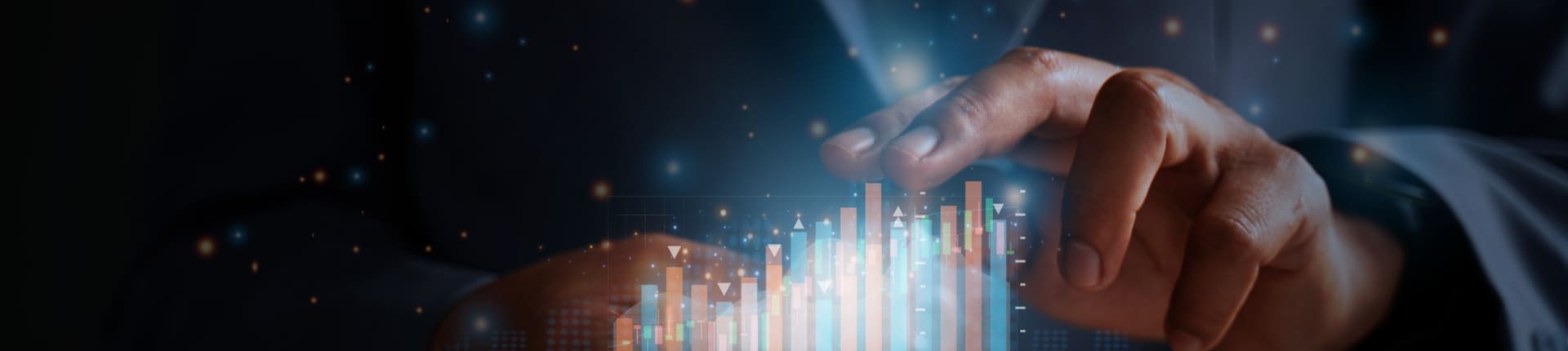 The businessman trader investor analyst uses the mobile phone app analytics to analyze cryptocurrency financial market data, trading data index charts, and graphs on a laptop and a smartphone.