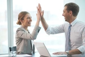 Successful business team