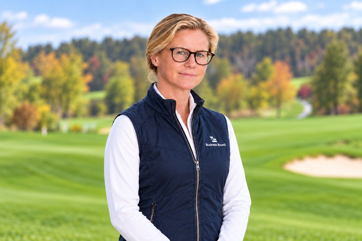 Linda Nevrén på golfbanan